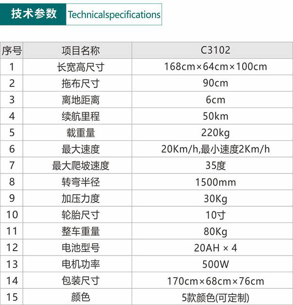 电动西藏尘推车C3102